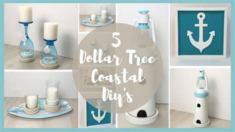 Coastal Decor Diys Dollar Tree Diys Nautical Diys Youtube