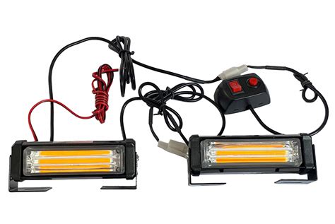 Lampa Stroboskop Pomara Czowy W Atrap Led V V Komplet Szt Z