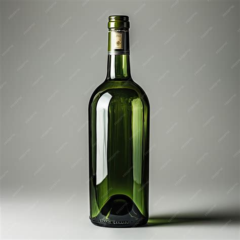 Premium AI Image | Green Wine Bottle Illuminated