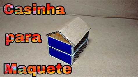 Como Fazer Uma Casinha Para Maquete Youtube