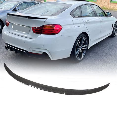 For BMW 4 Series F36 Gran Coupe 2013 19 Carbon Fiber Rear Trunk Spoiler