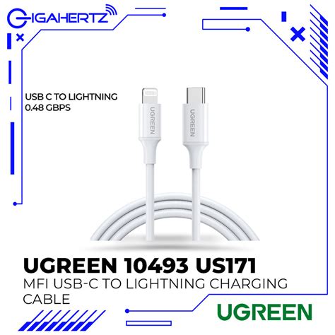 Ugreen 10493 Us171 Mfi Usb C To Lightning Charging Cable Gigahertz