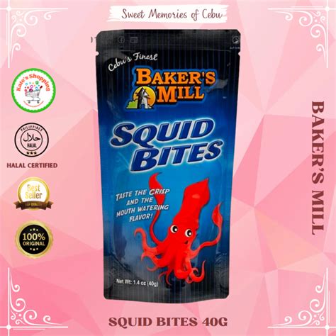 Bakers Mill Squid Bites 40g Lazada Ph