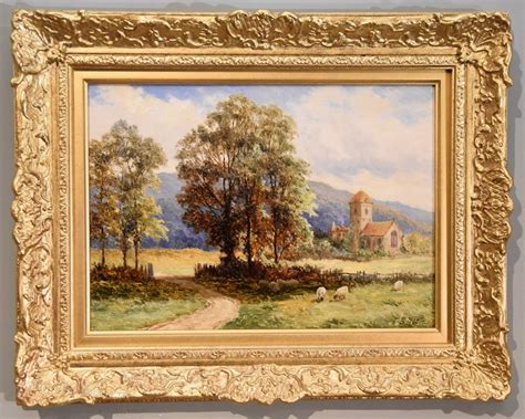 Antiques Atlas Oil Painting By John Bates Noel A Rural Landscape