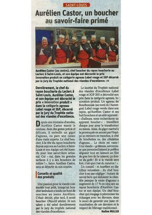 Calam O L Alsace Article Boucherie Leclerc Saint Louis