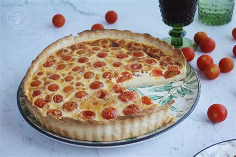 Tarta Salada De Tomate Y Queso Cocinando Entre Olivos