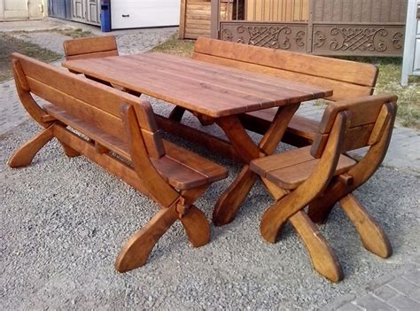 Комплект мебели из дерева — Veles Wood