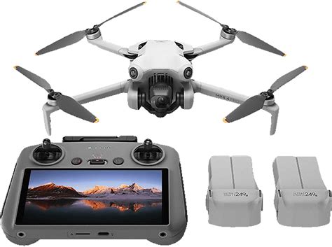 DJI Mini 4 Pro Fly More Combo (DJI RC 2) Mini-Kameradrohne, Grau Mini ...