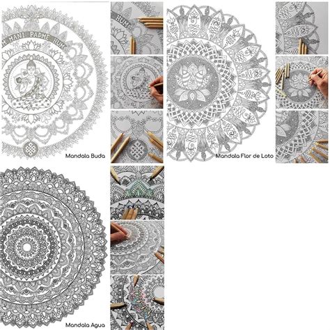 Mandalas Gigantes Para Colorear De Paint Relax Incluye L Minas En El