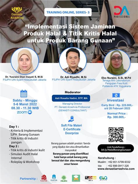 Training Implementasi Sistem Jaminan Produk Halal Titik Kritis Halal