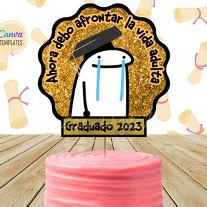 Flork Graduacion Dise Os Cake Topper Graduado Prepa Etsy