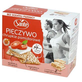 Ile Kalorii Ma Sante Pieczywo Chrupkie Pomidorowe 150 G Tabele