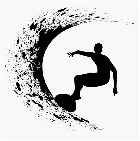 Vector Graphics Surfing Clip Art Illustration Silhouette Surfer