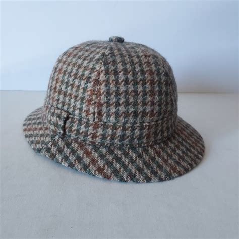 Failsworth Accessories Vintage Failsworth Wool Tweed Houndstooth Trilby Men Hat Made In