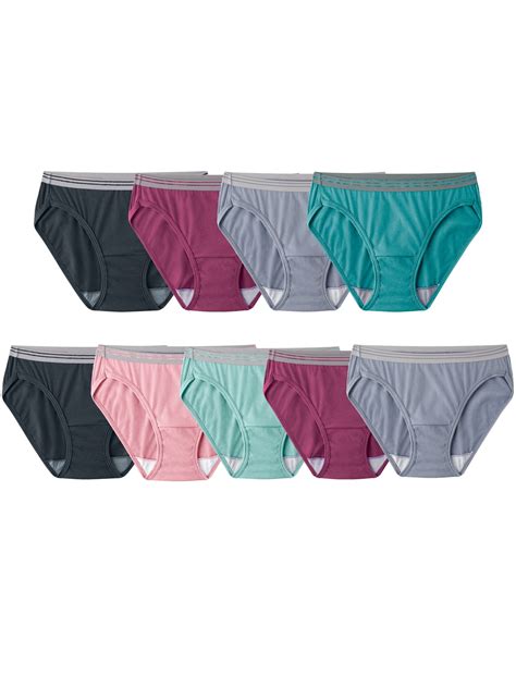 Fruit Of The Loom Women S Bikini Underwear 6 3 Pack Sizes 5 9 Walmart