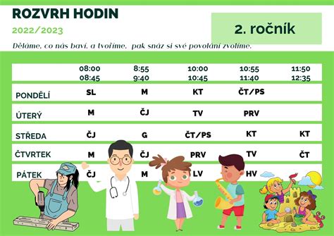 Rozvrh Hodin Z Kladn Kola A Mate Sk Kola St Te