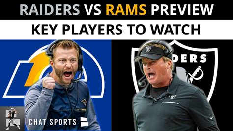 Raiders Vs Rams Preseason Preview Nfl Analysis And Key Las Vegas