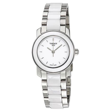 Tissot T-Trend White Ceramic Ladies Watch T0642102201100 - T-Trend ...