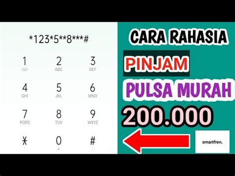 Cara Pinjam Pulsa Smartfren 2023 YouTube