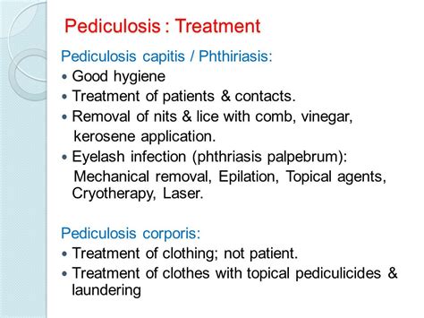 Pediculosis Capitis Treatment