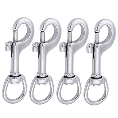 AOWISH 4 PCS 316 Stainless Steel Swivel Eye Bolt Snap Hooks Marine