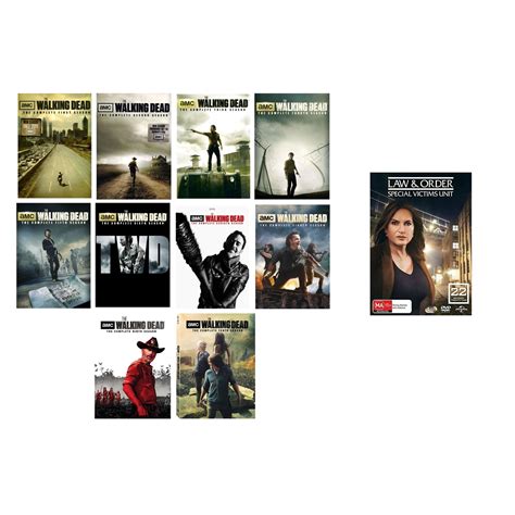 The Walking Dead Complete Series Seasons 1-10 DVD Box Set + Law & Order ...