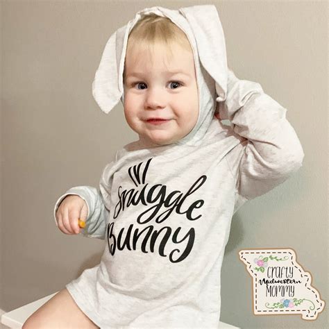 Snuggle Bunny” Ear Shirt Crafty Midwestern Mommy