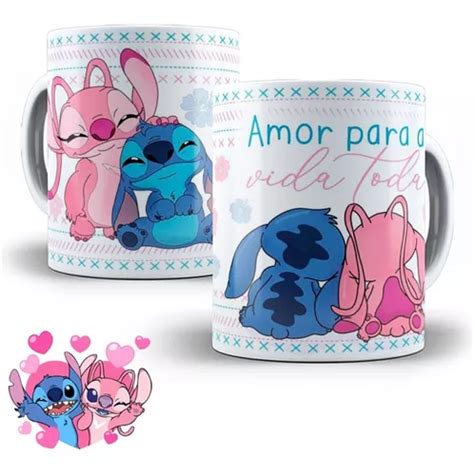 Caneca Personalizada Stitch Ohana Angel Disney Mercadolivre