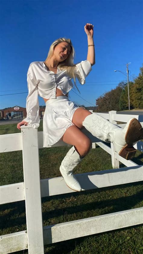 How to style cowgirl boots! | White cowgirl boots, Cowgirl boots, How to style cowgirl boots