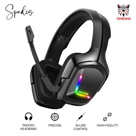 Onikuma K20 Gaming Headset 3 5mm Wired Over Ear RGB With Microphone