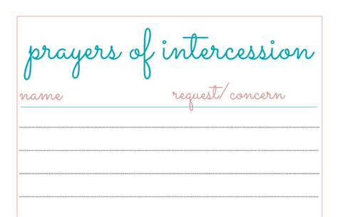 Prayers of Intercession – USC Women's Ministries