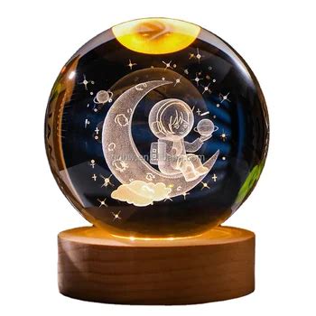 Luminous Sky Moon Crystal Ball Creative Night Lamp For Gift Buy