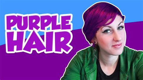 How To Dye Your Hair Purple At Home Youtube