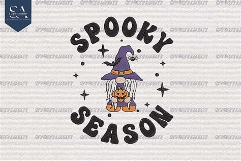 Spooky Season Embroidery Design Halloween · Creative Fabrica