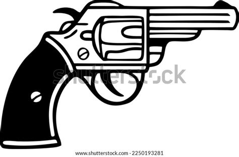 Revolver Vector Illustration Clipart Illustration Tshirt Stock Vector ...