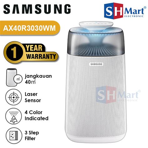 Jual AIR PURIFIER SAMSUNG AX40R3030WM 40M2 AX40R GARANSI RESMI Shopee