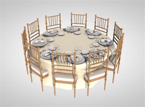 Wedding Table 3d Models For Download Turbosquid