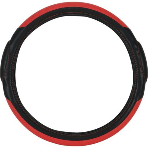 Car Steering Wheel Cover Redblack Universal Racing Style Steering