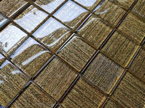 Yellow Gold Glass Mosaic Backsplash Tile Jmfgt078 Crystal Etsy