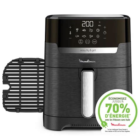 MOULINEX Friteuse EASY FRY 1400W Avec GRILL DIGITAL