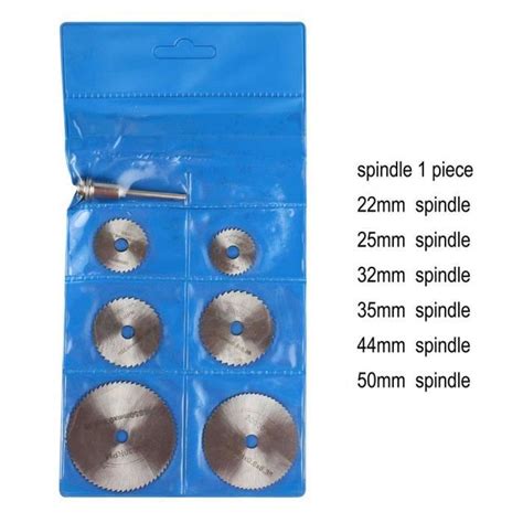 ACCESSOIRE MACHINE OUTIL 7 Pcs Lame De Scie Circulaire Hss 25 32 50