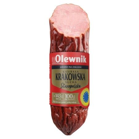 Olewnik Kiełbasa krakowska sucha staropolska 320 g promocja Carrefour