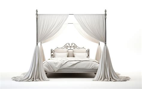 Premium AI Image | Modern Canopy bed Wooden Canopy bed Isolated on ...