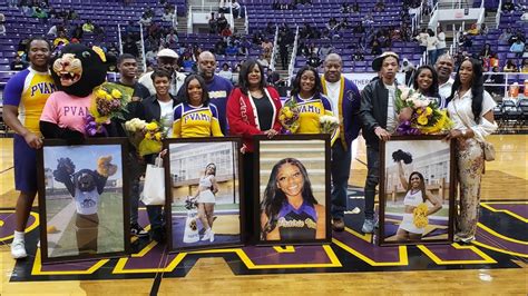 Prairie View A M Cheerleaders Senior Night Youtube