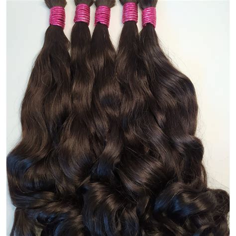 Cabelo 100 Natural Liso Leve Ondulado Indiano Liga Rosa 55cm