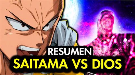 Saitama Vs Dios Resumen EN MINUTOS DE ONE PUNCH MAN YouTube