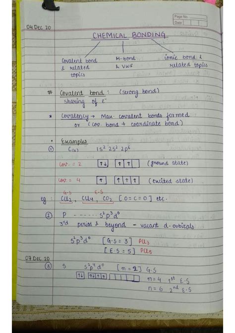 SOLUTION Chemical Bonding Handwritten Notes Studypool