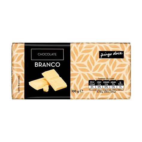 Mercadão Pingo Doce Açores Tablete de Chocolate Branco Pingo Doce