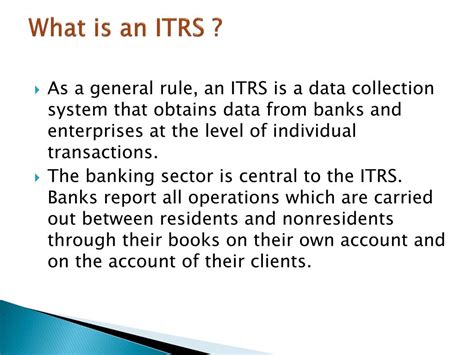 Ppt International Transactions Reporting System Powerpoint