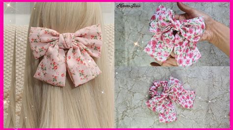 🎀diy Scrunchie🧿cómo Hacer Scrunchie O Coleteros Con Lazo Tutorial De Costura Fácil Easy Bow